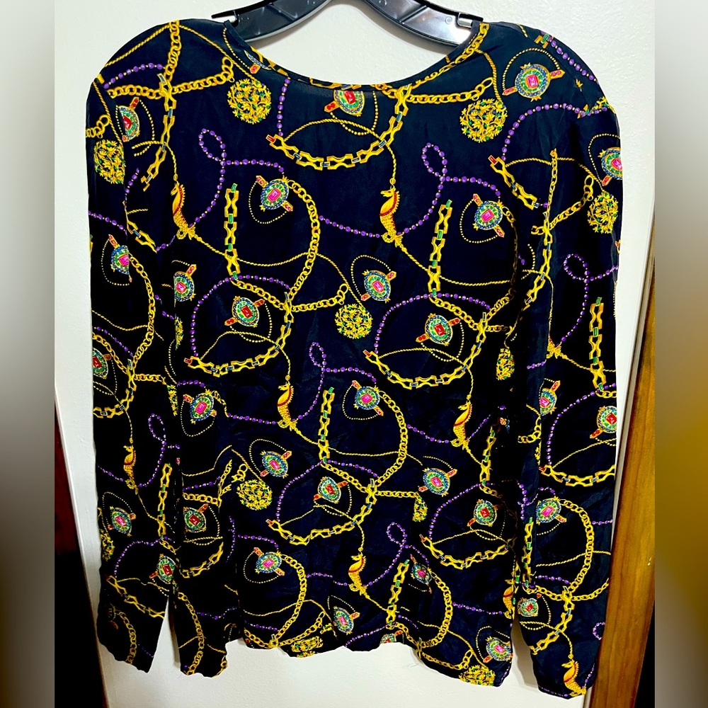 Ann Taylor Patterned Blouse Size 6